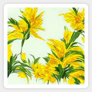 Sunflower Painted Sticker